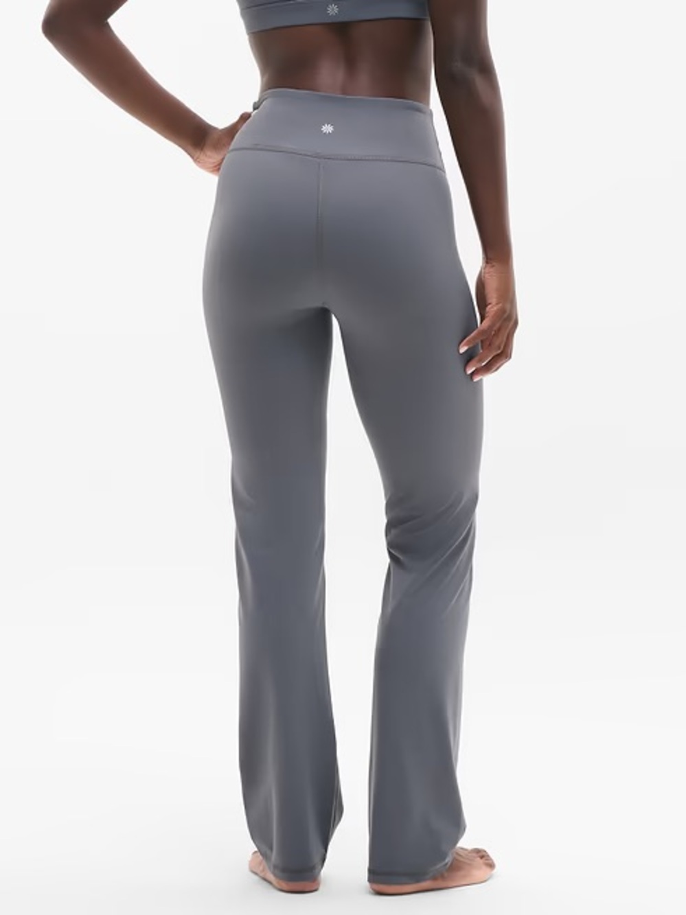 Athleta High-Rise Gray Flare Yoga Pants XS